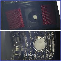 Smoked Headlight+bumper+black Tinted 3d Led Bar Tail Light For 03-07 Silverado