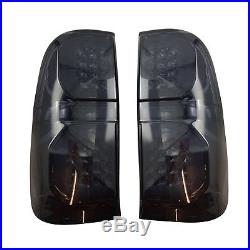Smoked LED Tail Light Smoke Rear Lamp For Toyota Hilux KUN26R SR SR5 Workmate
