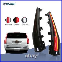 Smoked LED Tail Lights Assemby for 2015-2020 Chevrolet Tahoe Suburban Rear Lamps