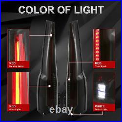 Smoked LED Tail Lights Assemby for 2015-2020 Chevrolet Tahoe Suburban Rear Lamps