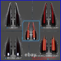 Smoked LED Tail Lights Assemby for 2015-2020 Chevrolet Tahoe Suburban Rear Lamps