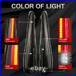 Smoked LED Tail Lights For 2007-2014 GMC Yukon Chevy Chevrolet Suburban Tahoe