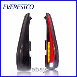 Smoked LED Tail Lights For 2007-2014 GMC Yukon Chevy Chevrolet Suburban Tahoe