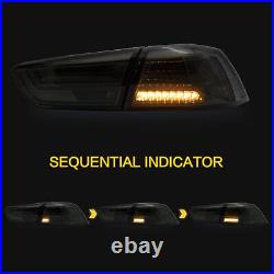 Smoked LED Tail Lights For 2008-2017 Mitsubishi Lancer/EVO withSequential Signal