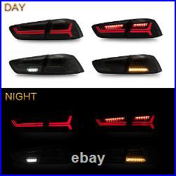 Smoked LED Tail Lights For 2008-2017 Mitsubishi Lancer/EVO withSequential Signal