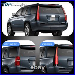 Smoked LED Tail Lights For 2015-2020 Chevrolet Tahoe/Suburban(Cadillac Style)