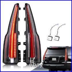 Smoked LED Tail Lights For 2015-2020 Chevrolet Tahoe Suburban Rear Lamps 1pair