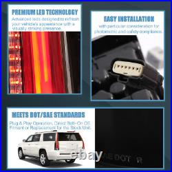 Smoked LED Tail Lights For 2015-2020 Chevrolet Tahoe Suburban Rear Lamps 1pair