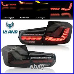 Smoked LED Tail Lights For BMW 3-Series F30 F35 F80 2012-2018 Star up Animation