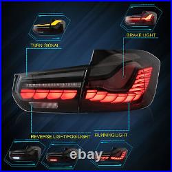 Smoked LED Tail Lights For BMW 3-Series F30 F35 F80 2012-2018 Star up Animation