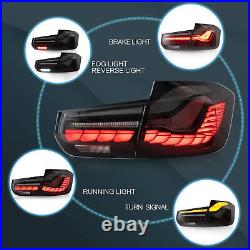 Smoked LED Tail Lights For BMW 3-Series F30 F35 F80 2012-2018 Star up Animation