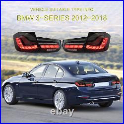 Smoked LED Tail Lights For BMW 3-Series F30 F35 F80 2012-2018 Star up Animation