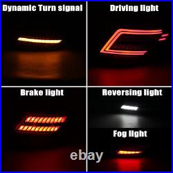 Smoked LED Tail Lights For Mercedes Benz W204 C200 C250 C300 2007 2008 2009-2014