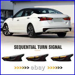 Smoked LED Tail Lights For Nissan Altima 2020-2021 Rear Lamp Start up Animation