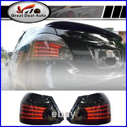 Smoked LED Tail Lights Rear Lamps For Toyota Yaris NCP93 2007-2011 Sedan Pair