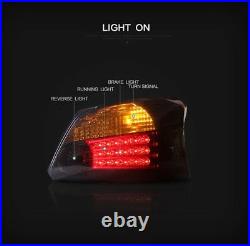 Smoked LED Tail Lights Rear Lamps For Toyota Yaris NCP93 2007-2011 Sedan Pair