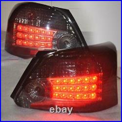 Smoked LED Tail Lights Rear Lamps For Toyota Yaris NCP93 2007-2011 Sedan Pair