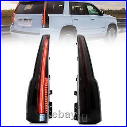 Smoked LED Tail Lights Rear Lamps for 2015-2020 Chevrolet Chevy Tahoe Suburban
