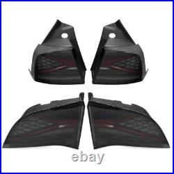 Smoked LED Tail Lights Sequential Turn Assembly For 2017-2023 Tesla Model 3 / Y