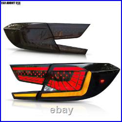 Smoked LED Tail Lights for 10th Gen Honda Accord Sedan 2018-2022 Brake Light