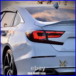 Smoked LED Tail Lights for 10th Gen Honda Accord Sedan 2018-2022 Brake Light