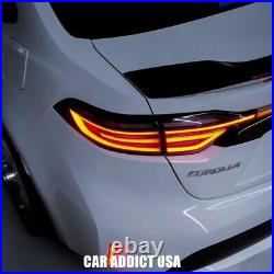 Smoked LED Tail Lights for 2020-2025 Toyota Corolla E210 Sedan with Center Light