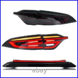 Smoked LED Tail Lights for 2020-2025 Toyota Corolla E210 Sedan with Center Light