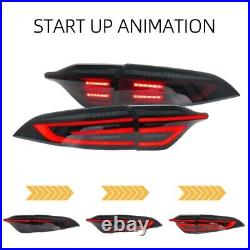 Smoked LED Tail Lights for 2020-2025 Toyota Corolla E210 Sedan with Center Light