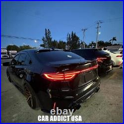 Smoked LED Tail Lights for 2020-2025 Toyota Corolla E210 Sedan with Center Light