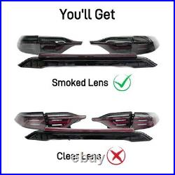 Smoked LED Tail Lights for 2020-2025 Toyota Corolla E210 Sedan with Center Light