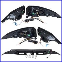 Smoked LED Tail Lights for 2020-2025 Toyota Corolla E210 Sedan with Center Light