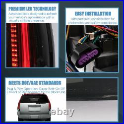 Smoked LED Tail Lights for Cadillac Escalade / ESV 2007-2014 Assembly Rear Lamp