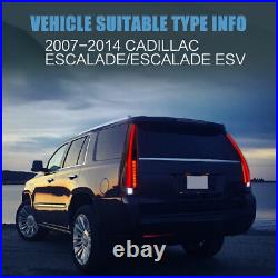 Smoked LED Tail Lights for Cadillac Escalade / ESV 2007-2014 Assembly Rear Lamp