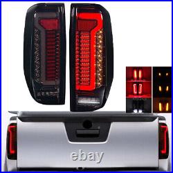 Smoked LED Tail Lights for Frontier Nissan Navara D40 2005-2014 Rear Brake Lamp