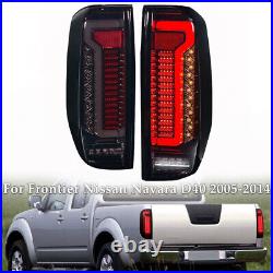 Smoked LED Tail Lights for Frontier Nissan Navara D40 2005-2014 Rear Brake Stop