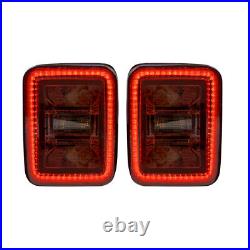 Smoked LED Tail Lights withBrake Turn Signal Reverse For 19-22 Jeep Gladiator JT