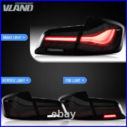 Smoked LED Tail Lights withSequential Indicator For 2011-2016 BMW 5-Series F10 F18