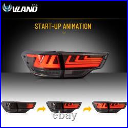 Smoked LED Tail Lights withSequential Indicator For 2014-19 Toyota Highlander Lamp