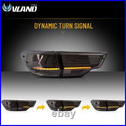 Smoked LED Tail Lights withSequential Indicator For 2014-19 Toyota Highlander Lamp