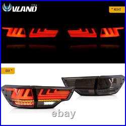 Smoked LED Tail Lights withSequential Indicator For 2014-19 Toyota Highlander Lamp
