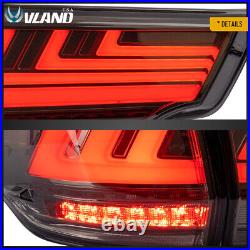 Smoked LED Tail Lights withSequential Indicator For 2014-19 Toyota Highlander Lamp