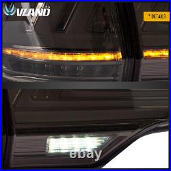 Smoked LED Tail Lights withSequential Indicator For 2014-19 Toyota Highlander Lamp