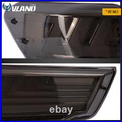 Smoked LED Tail Lights withSequential Indicator For 2014-19 Toyota Highlander Lamp