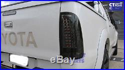 Smoked LED Tail lights for Toyota Hilux SR5 VIGO MK6 04-14 Taillight
