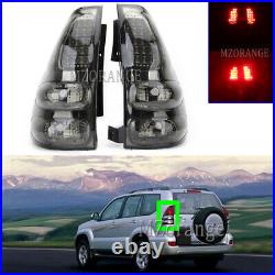 Smoked Left Right Tail Light Lamps For Toyota Land Cruiser Prado J120 2002-2010