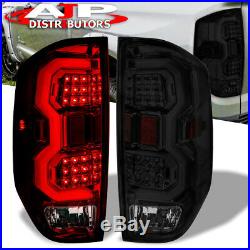Smoked Len LED Tail Lights Brake Lamps Assembly Pair For 2014-2020 Toyota Tundra