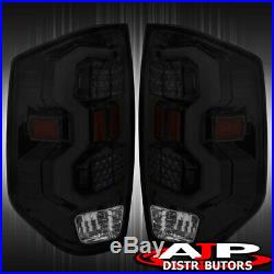 Smoked Len LED Tail Lights Brake Lamps Assembly Pair For 2014-2020 Toyota Tundra