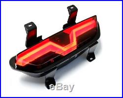 Smoked Lens Full LED Reverse Light/F1 Strobe Rear Fog Lamp For 15+ Ford Mustang