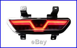 Smoked Lens Full LED Reverse Light/F1 Strobe Rear Fog Lamp For 15+ Ford Mustang