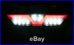 Smoked Lens Full LED Reverse Light/F1 Strobe Rear Fog Lamp For 15+ Ford Mustang